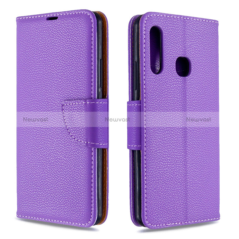 Leather Case Stands Flip Cover Holder B06F for Samsung Galaxy A70E