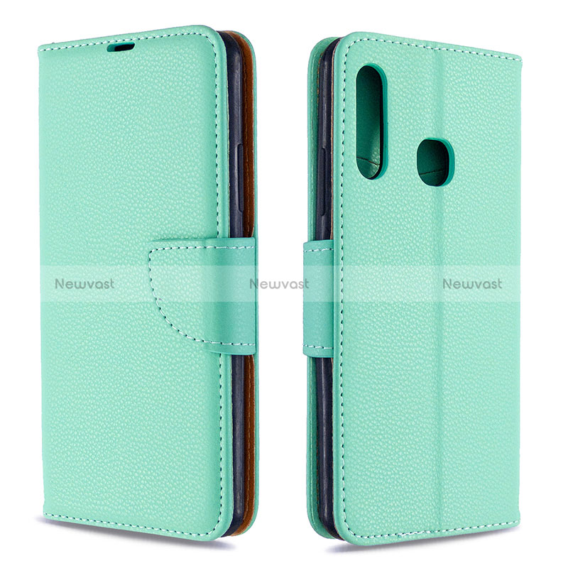 Leather Case Stands Flip Cover Holder B06F for Samsung Galaxy A70E