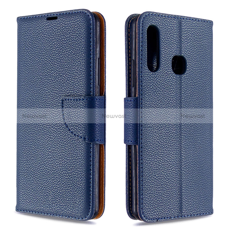 Leather Case Stands Flip Cover Holder B06F for Samsung Galaxy A70E