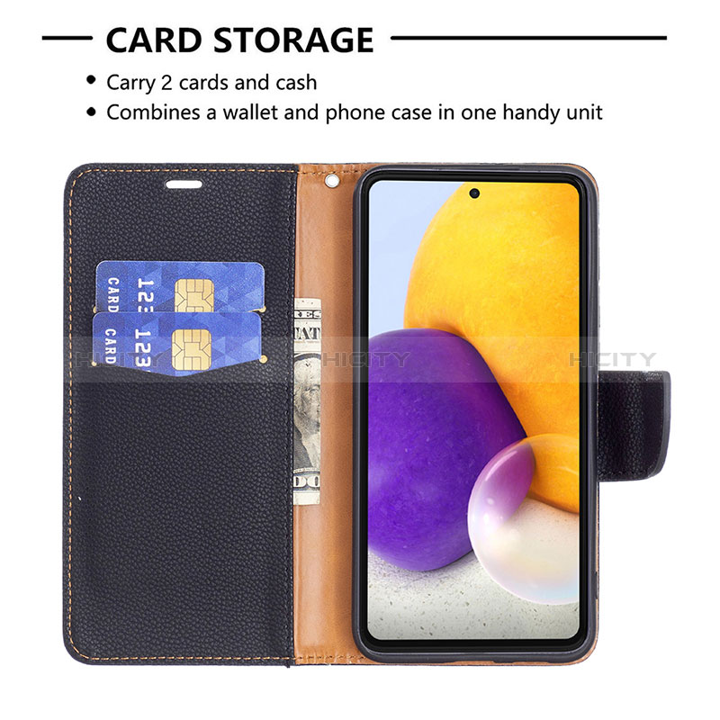 Leather Case Stands Flip Cover Holder B06F for Samsung Galaxy A73 5G