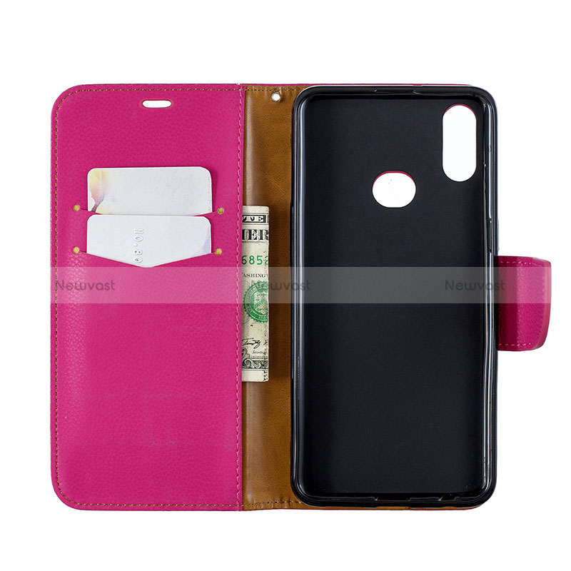 Leather Case Stands Flip Cover Holder B06F for Samsung Galaxy M01s