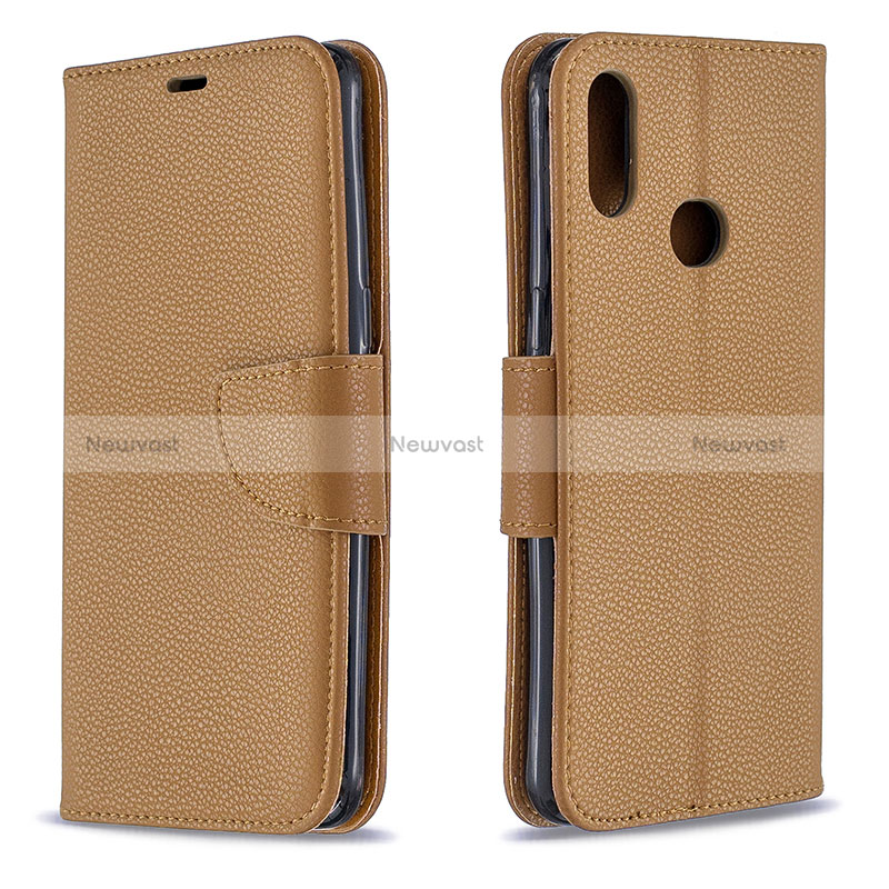 Leather Case Stands Flip Cover Holder B06F for Samsung Galaxy M01s