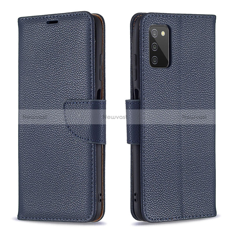 Leather Case Stands Flip Cover Holder B06F for Samsung Galaxy M02s