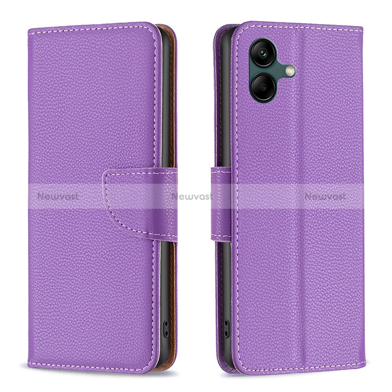 Leather Case Stands Flip Cover Holder B06F for Samsung Galaxy M04