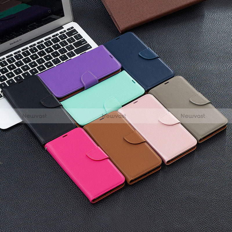 Leather Case Stands Flip Cover Holder B06F for Samsung Galaxy M12