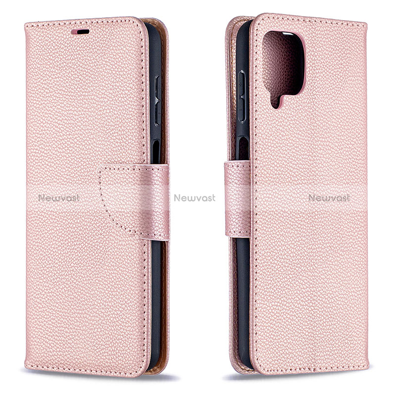 Leather Case Stands Flip Cover Holder B06F for Samsung Galaxy M12