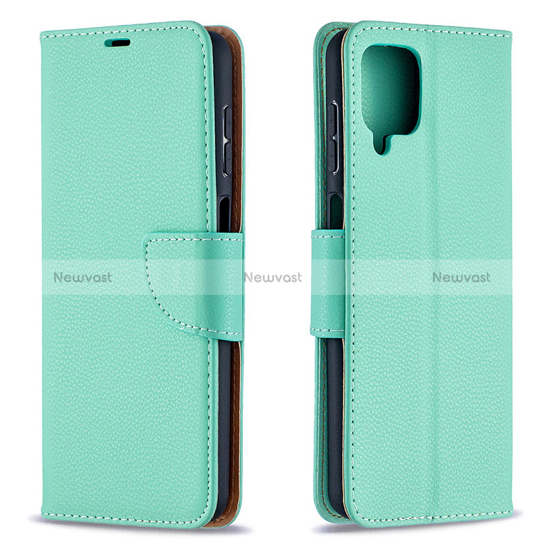 Leather Case Stands Flip Cover Holder B06F for Samsung Galaxy M12