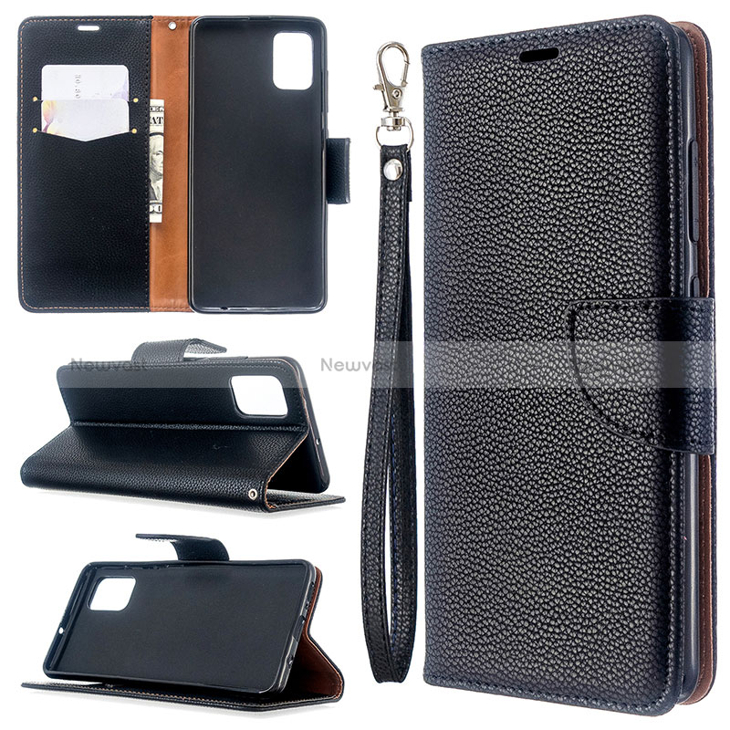 Leather Case Stands Flip Cover Holder B06F for Samsung Galaxy M40S