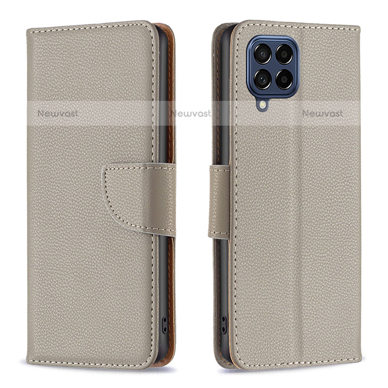 Leather Case Stands Flip Cover Holder B06F for Samsung Galaxy M53 5G