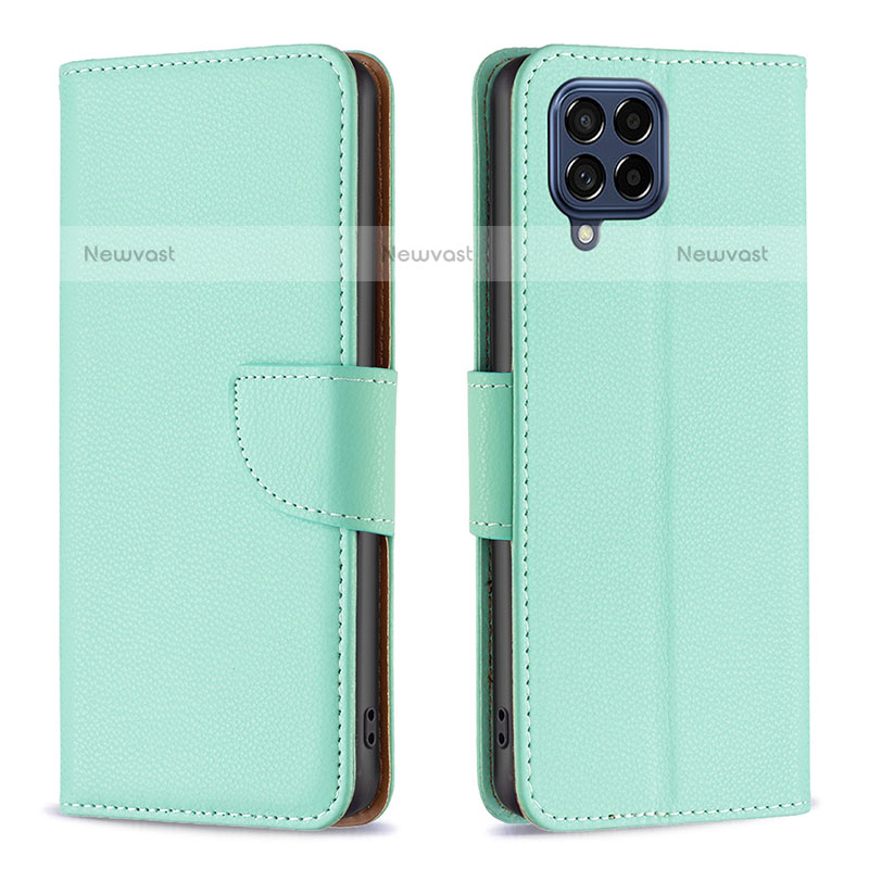 Leather Case Stands Flip Cover Holder B06F for Samsung Galaxy M53 5G