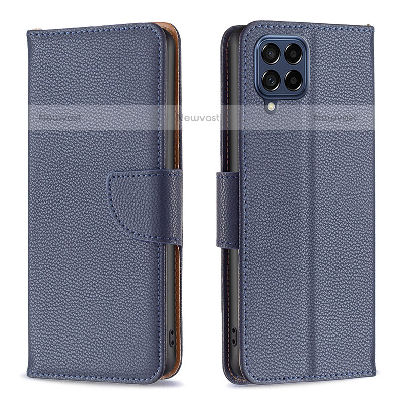 Leather Case Stands Flip Cover Holder B06F for Samsung Galaxy M53 5G