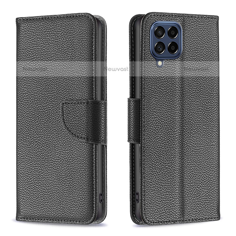 Leather Case Stands Flip Cover Holder B06F for Samsung Galaxy M53 5G