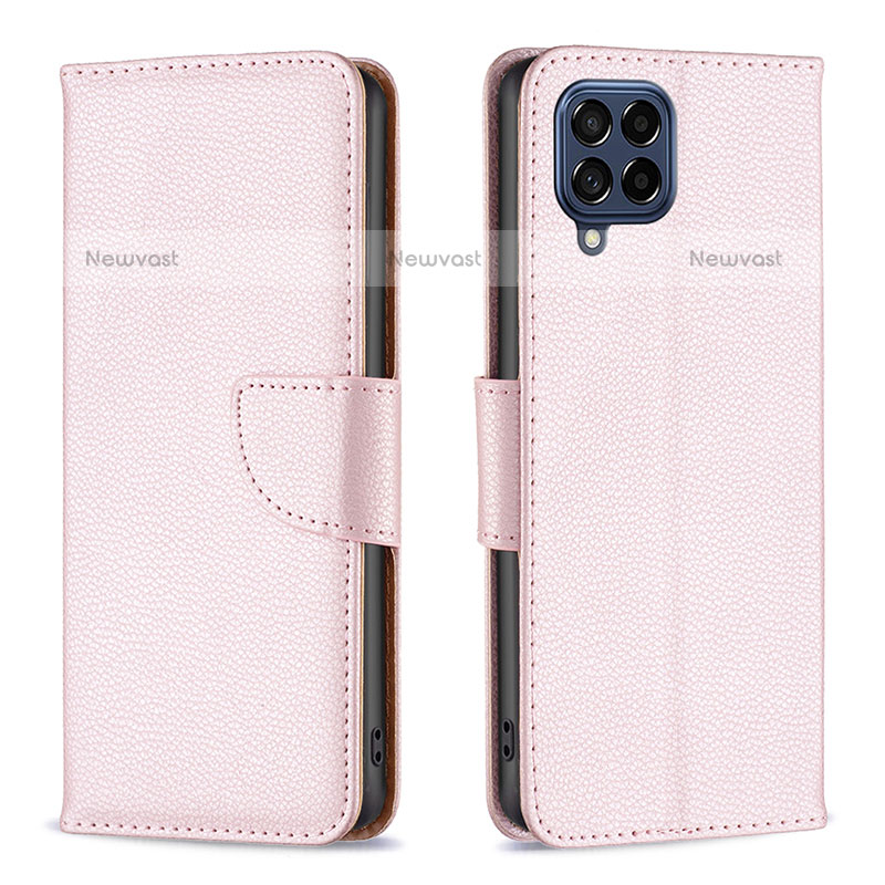 Leather Case Stands Flip Cover Holder B06F for Samsung Galaxy M53 5G