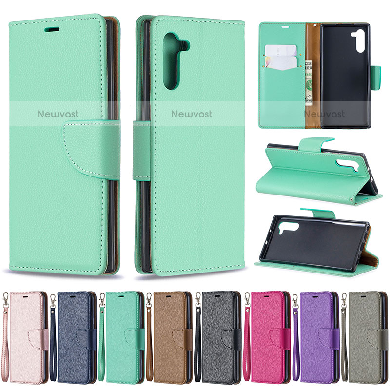 Leather Case Stands Flip Cover Holder B06F for Samsung Galaxy Note 10 5G