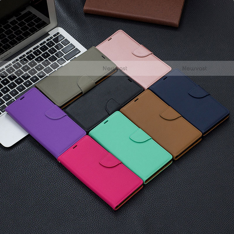 Leather Case Stands Flip Cover Holder B06F for Samsung Galaxy Note 10 Plus 5G