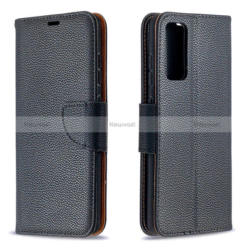 Leather Case Stands Flip Cover Holder B06F for Samsung Galaxy S20 FE 5G Black