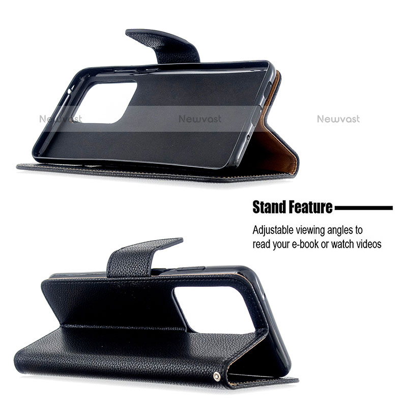 Leather Case Stands Flip Cover Holder B06F for Samsung Galaxy S20 Plus 5G