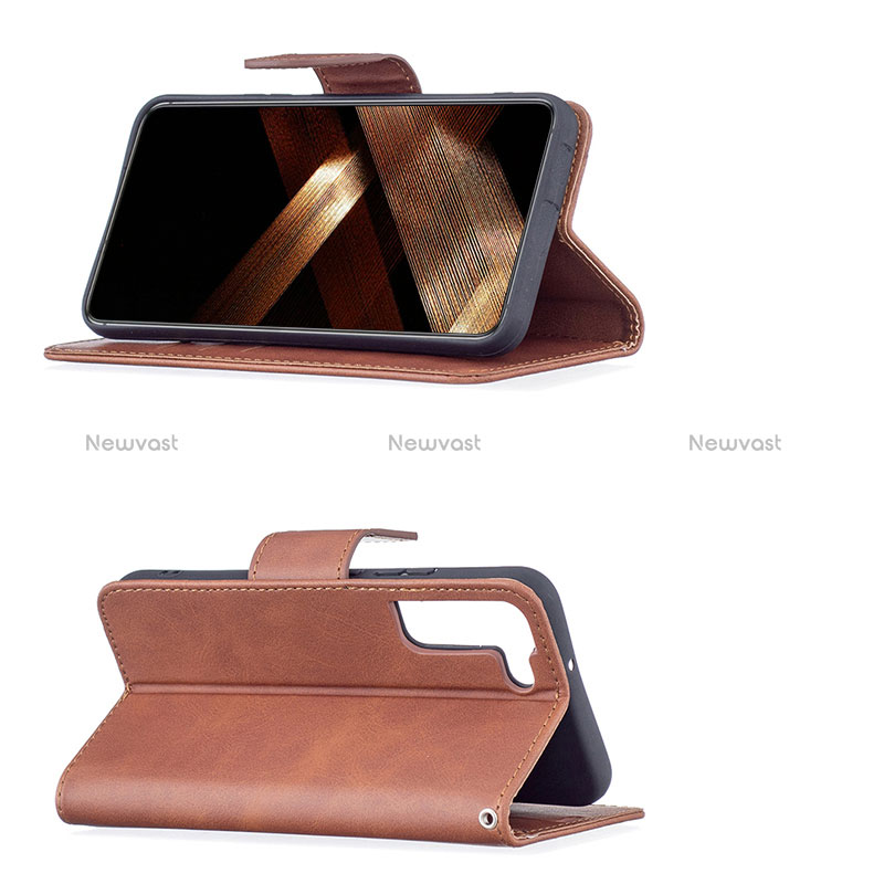 Leather Case Stands Flip Cover Holder B06F for Samsung Galaxy S24 5G