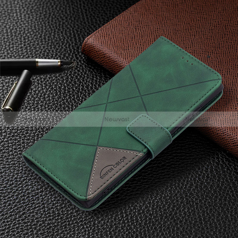 Leather Case Stands Flip Cover Holder B06F for Samsung Galaxy S25 Ultra 5G