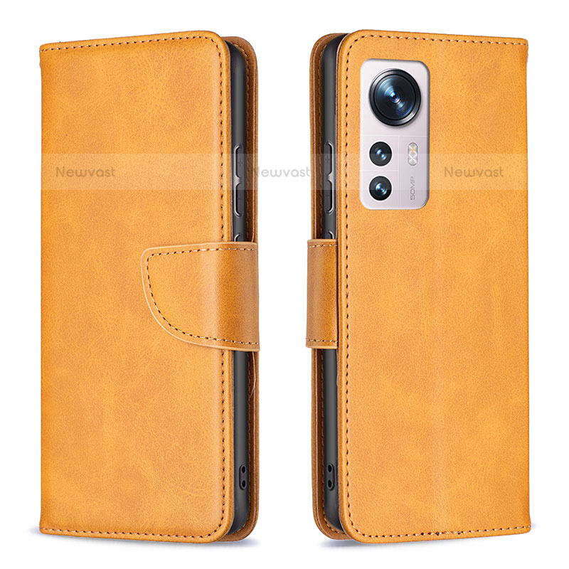 Leather Case Stands Flip Cover Holder B06F for Xiaomi Mi 12 Pro 5G