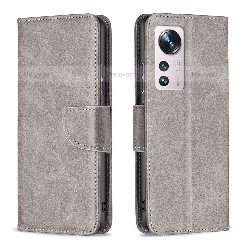 Leather Case Stands Flip Cover Holder B06F for Xiaomi Mi 12 Pro 5G