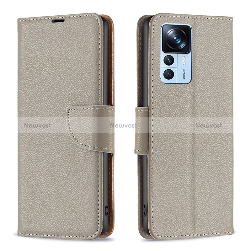 Leather Case Stands Flip Cover Holder B06F for Xiaomi Mi 12T Pro 5G