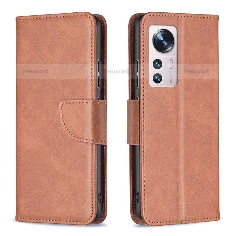 Leather Case Stands Flip Cover Holder B06F for Xiaomi Mi 12X 5G