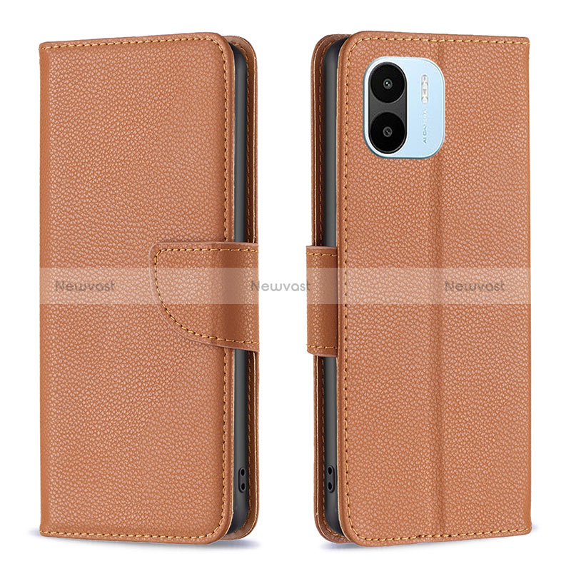 Leather Case Stands Flip Cover Holder B06F for Xiaomi Poco C50