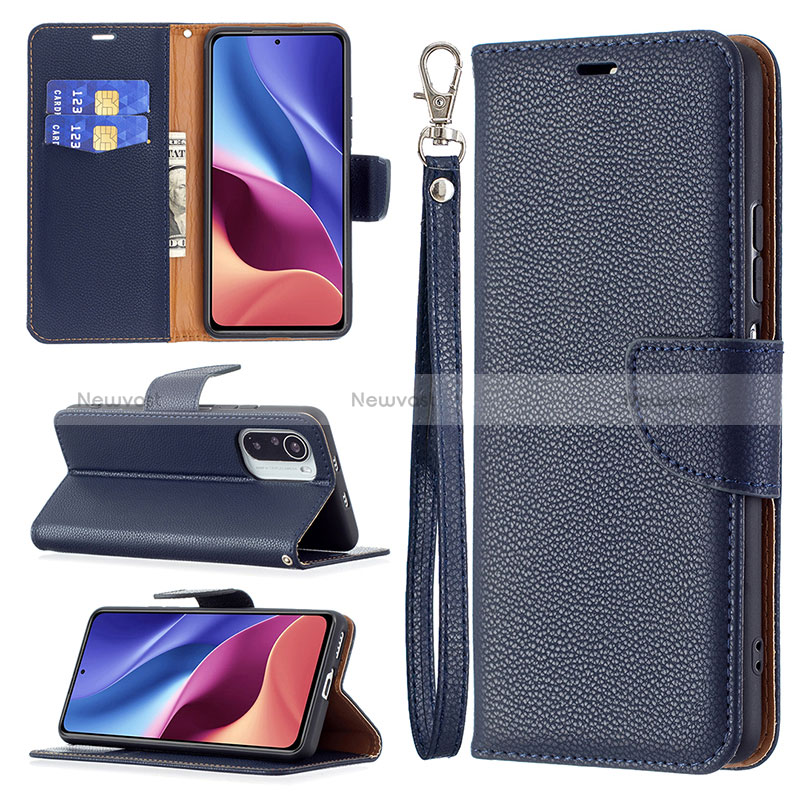 Leather Case Stands Flip Cover Holder B06F for Xiaomi Poco F3 5G