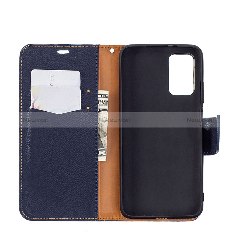 Leather Case Stands Flip Cover Holder B06F for Xiaomi Poco M3