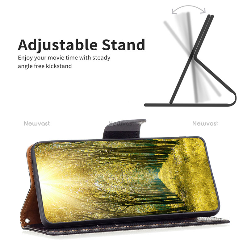 Leather Case Stands Flip Cover Holder B06F for Xiaomi Poco X4 Pro 5G