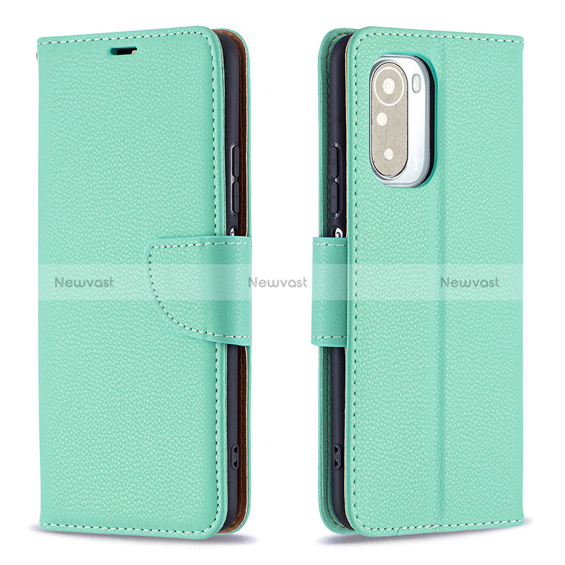 Leather Case Stands Flip Cover Holder B06F for Xiaomi Redmi K40 Pro 5G