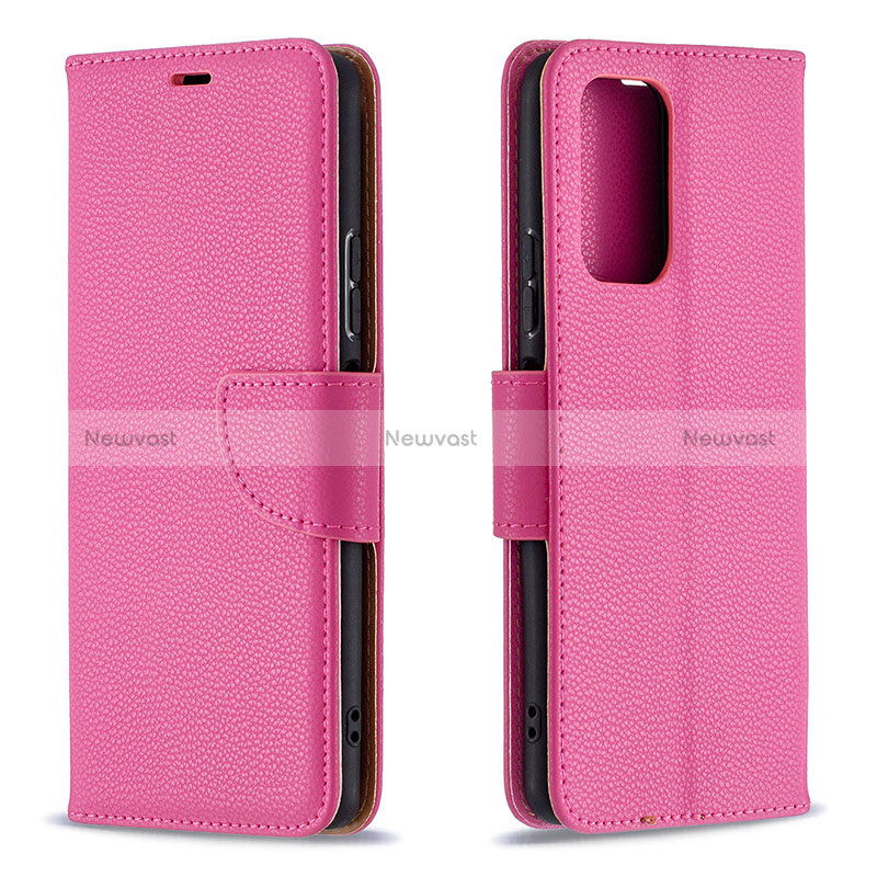 Leather Case Stands Flip Cover Holder B06F for Xiaomi Redmi Note 10 Pro Max