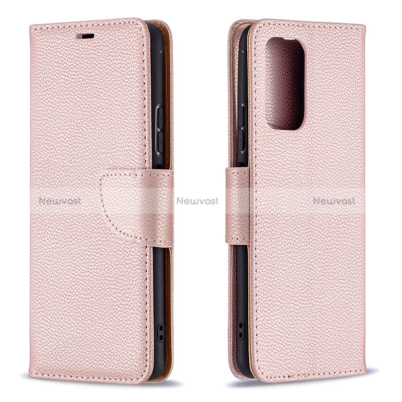 Leather Case Stands Flip Cover Holder B06F for Xiaomi Redmi Note 10 Pro Max