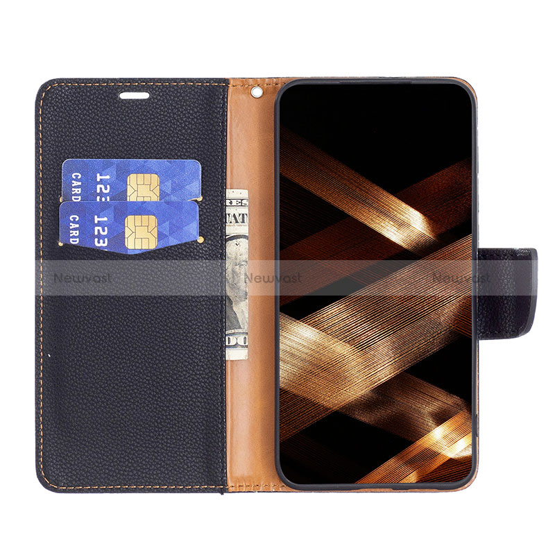 Leather Case Stands Flip Cover Holder B06F for Xiaomi Redmi Note 12 Turbo 5G