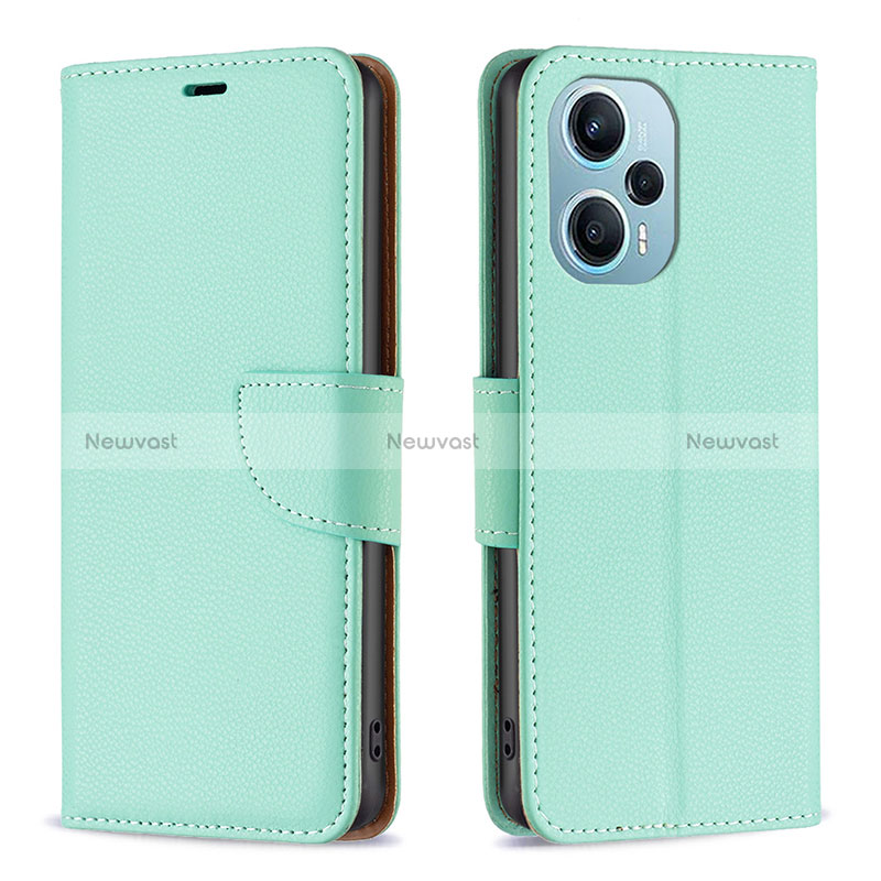 Leather Case Stands Flip Cover Holder B06F for Xiaomi Redmi Note 12 Turbo 5G