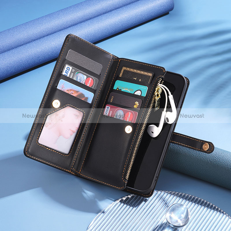 Leather Case Stands Flip Cover Holder B06S for Google Pixel 6a 5G