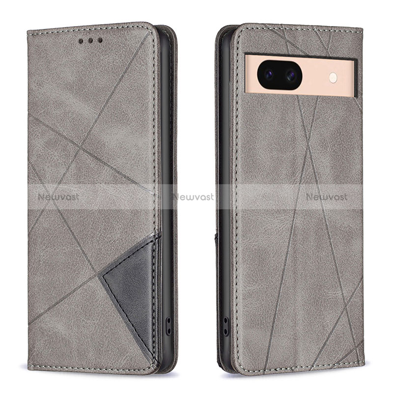 Leather Case Stands Flip Cover Holder B07F for Google Pixel 8a 5G