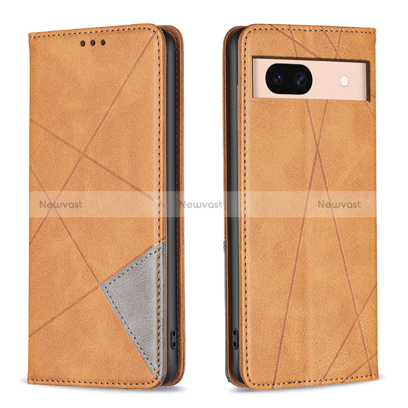 Leather Case Stands Flip Cover Holder B07F for Google Pixel 8a 5G