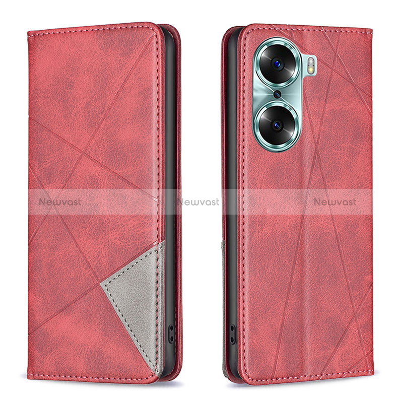 Leather Case Stands Flip Cover Holder B07F for Huawei Honor 60 5G