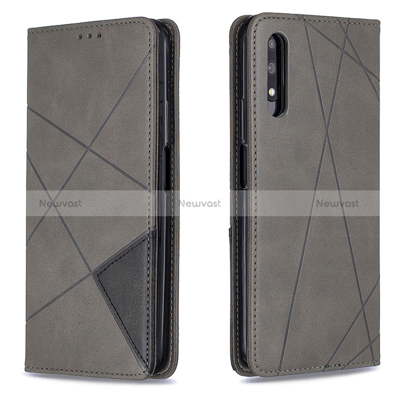 Leather Case Stands Flip Cover Holder B07F for Huawei P Smart Z (2019)