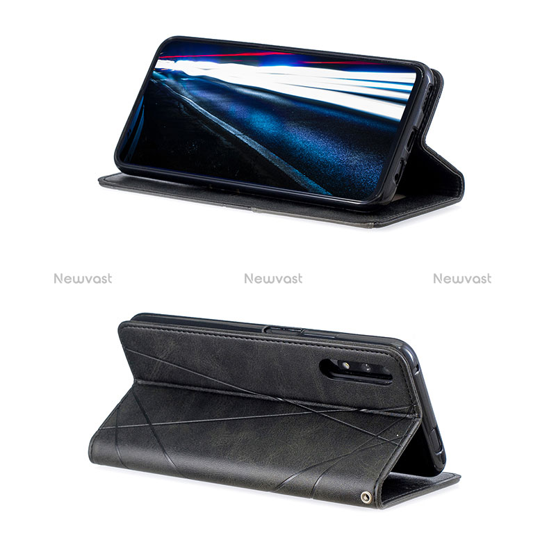 Leather Case Stands Flip Cover Holder B07F for Huawei P Smart Z (2019)