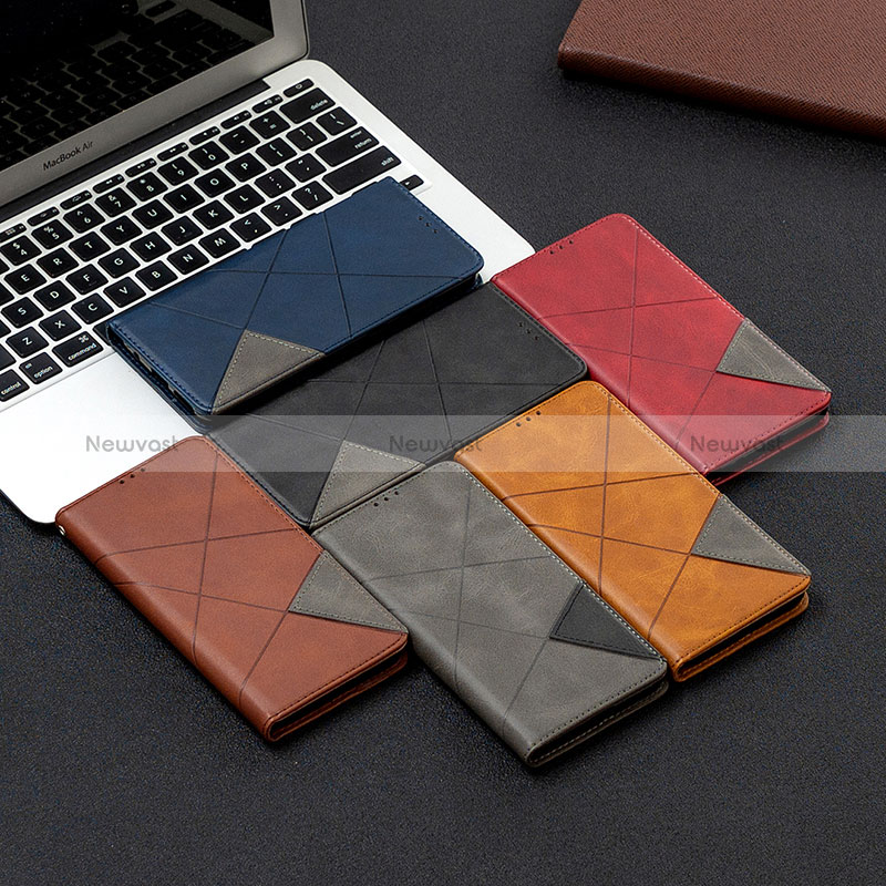 Leather Case Stands Flip Cover Holder B07F for Huawei P50