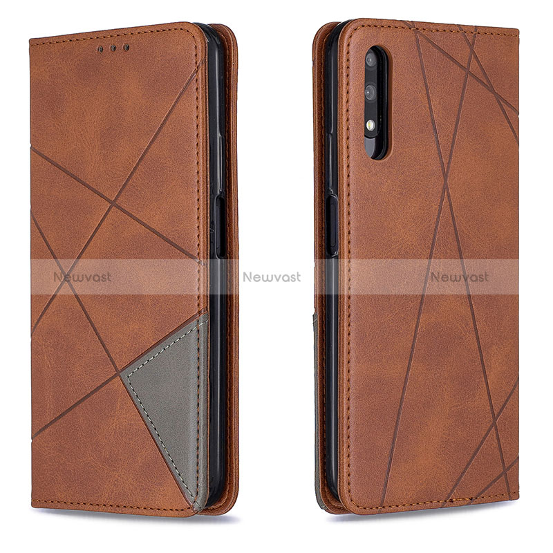 Leather Case Stands Flip Cover Holder B07F for Huawei Y9 Prime (2019)