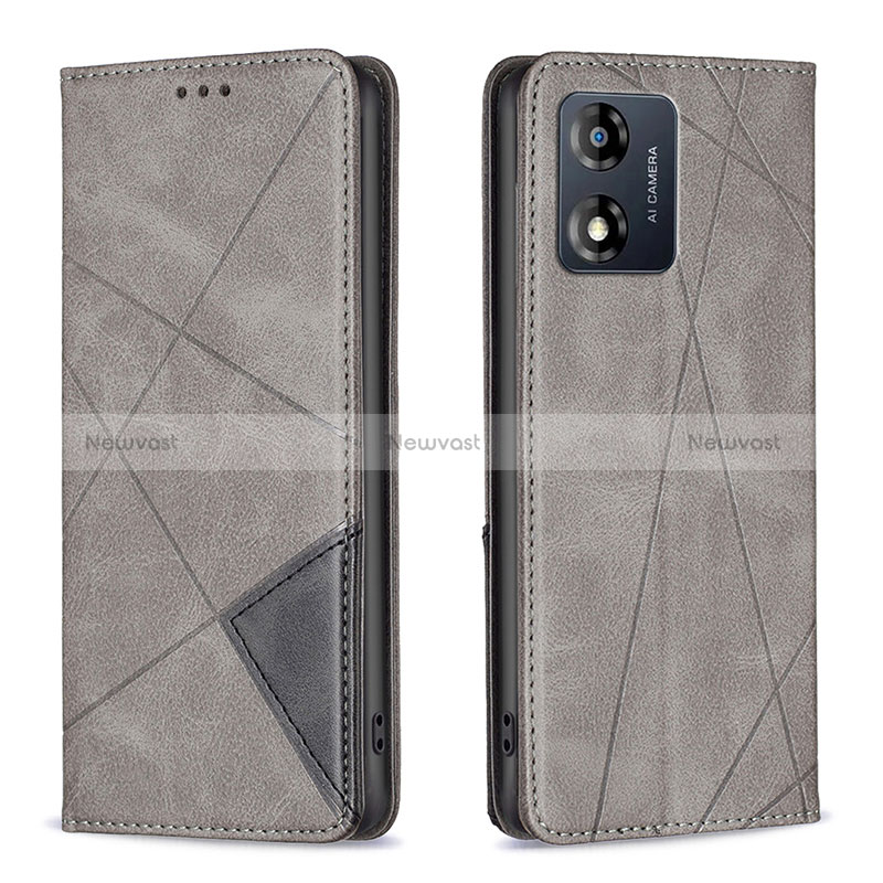 Leather Case Stands Flip Cover Holder B07F for Motorola Moto E13