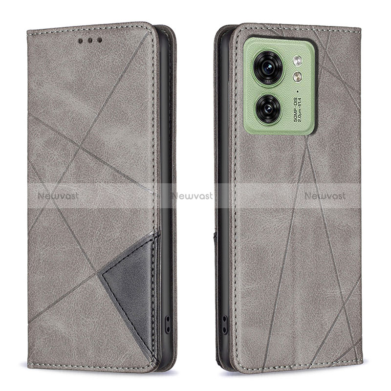 Leather Case Stands Flip Cover Holder B07F for Motorola Moto Edge (2023) 5G