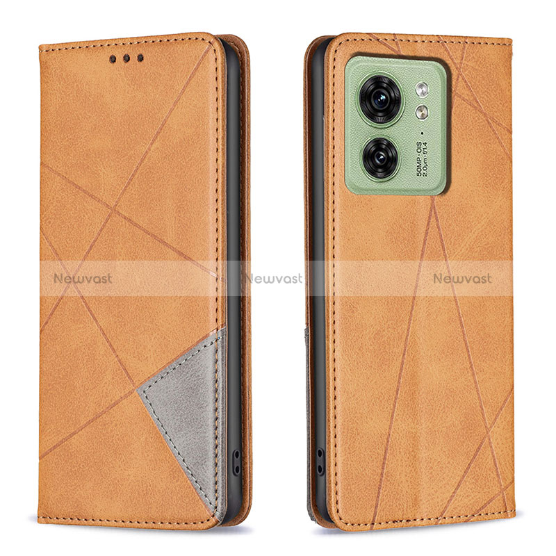 Leather Case Stands Flip Cover Holder B07F for Motorola Moto Edge 40 5G