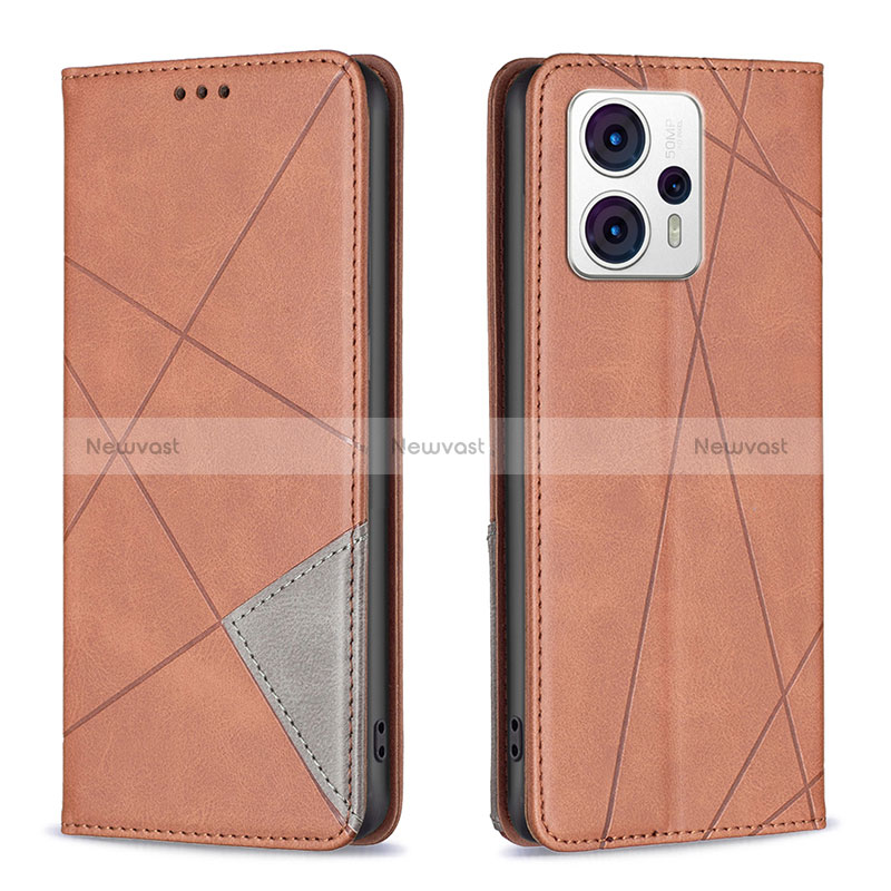 Leather Case Stands Flip Cover Holder B07F for Motorola Moto G23