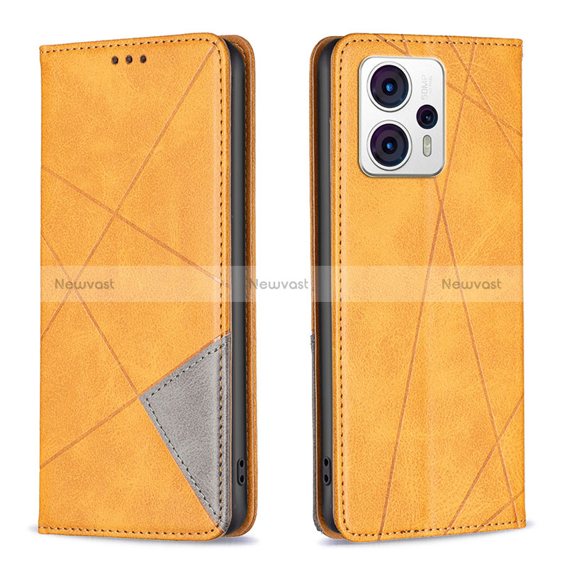 Leather Case Stands Flip Cover Holder B07F for Motorola Moto G23