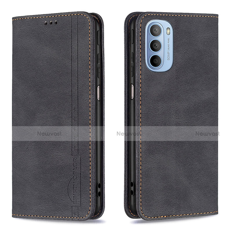 Leather Case Stands Flip Cover Holder B07F for Motorola Moto G41